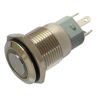 19MM NO NC Anti-Vadanl Stainless Steel LED Push Button Switch