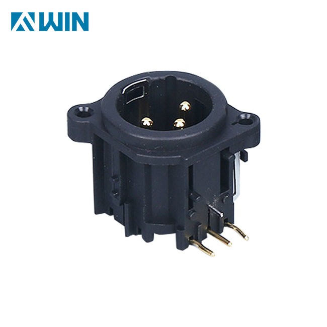 Mount Male XLR Connector Plastic