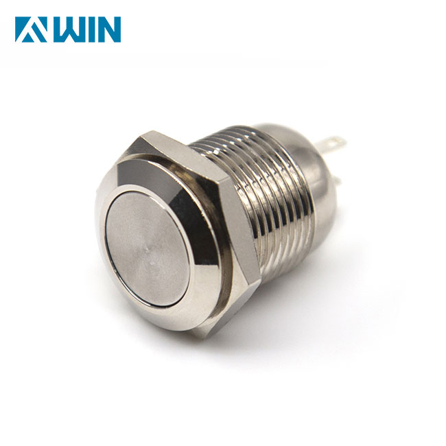 16MM Flat Metal Push Button Switch