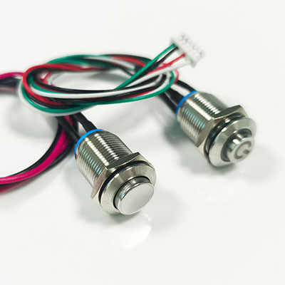 Metal Push Button Switch with Cable MS12