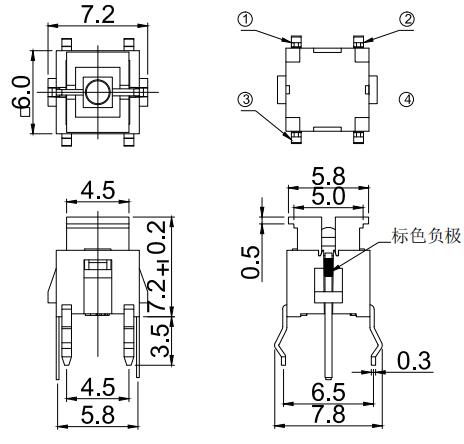 6mm Tactile Button Switch With LED Light(图1)