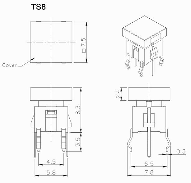 6*6mm Tact Switch LED Button