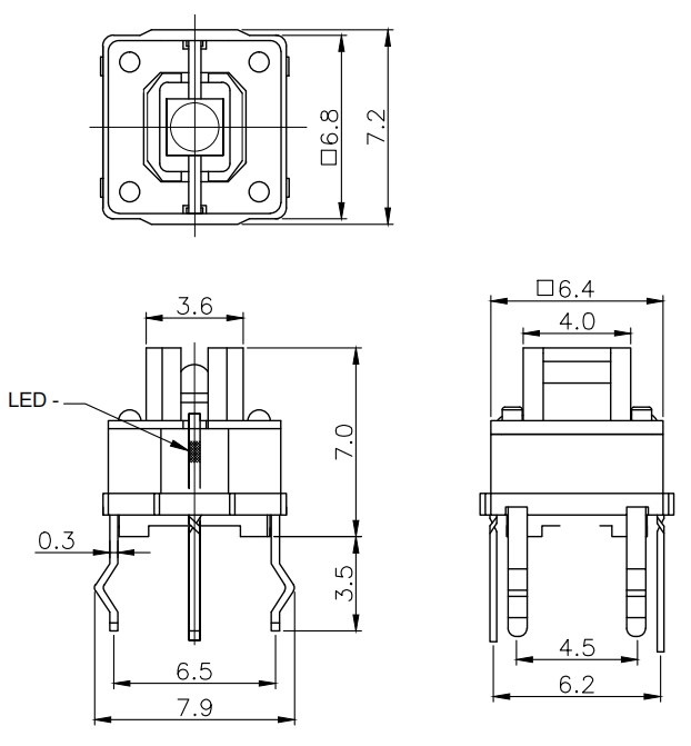 Light illuminated Tactile Switches