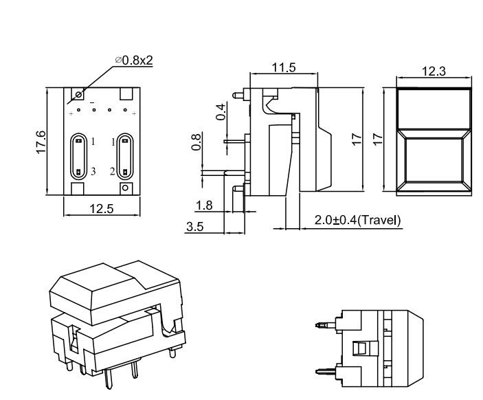 illuminated Push Button For Stage Lighting Console