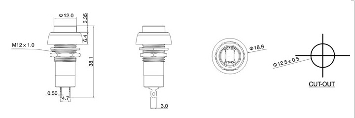 Round Reset Push Button Switches