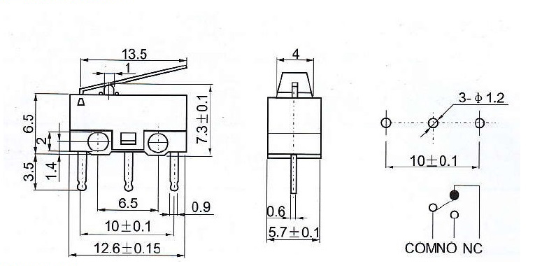 Micro Limit Switch With Roller For Power Tools(图1)