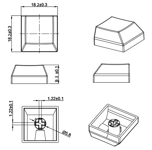 Mechanical Keyboard Keycap For Stage Control Button