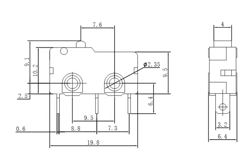 Miniature snap-action Micro switch(图1)