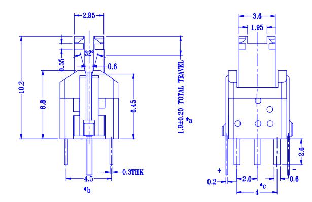 momentary illuminated tact switch button