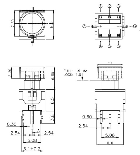 Illuminated Push On Off Button Switches(图1)